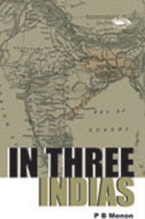 IN THREE INDIAS book cover, Vitasta Publishing
